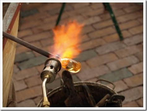glass blowing demonstration