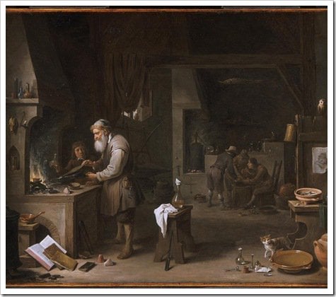 The Alchemist (1649 Antwerp) David Teniers II