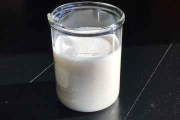 A recipe for a non-dairy sweetened cream syrup for use in cocktails and sodas